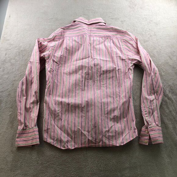 Abercrombie & Fitch Men's Shirt Medium Striped Pink Long Sleeve Button Up - Picture 10 of 10